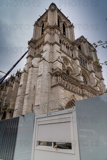 Cathédrale Notre-Dame de Paris, one year after the fire on the evening of 15 April 2019