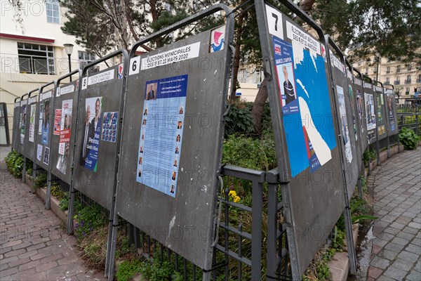 Paris, election signs