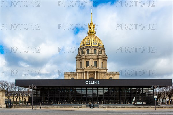 Paris, boutique éphémère Céline aux Invalides