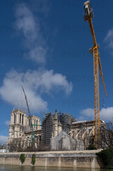 Cathédrale Notre-Dame de Paris, un an après l’incendie du 15 avril 2019