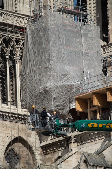 Cathédrale Notre-Dame de Paris, un an après l’incendie du 15 avril 2019