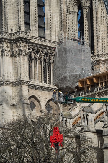 Cathédrale Notre-Dame de Paris, un an après l’incendie du 15 avril 2019