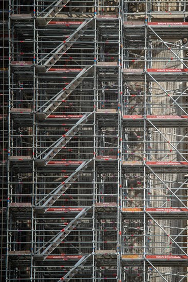 Cathédrale Notre-Dame de Paris, one year after the fire on the evening of 15 April 2019