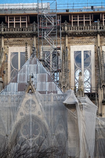 Cathédrale Notre-Dame de Paris, un an après l’incendie du 15 avril 2019