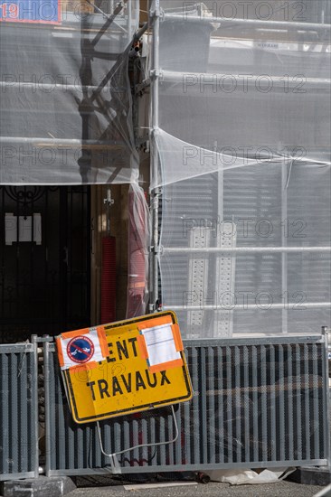 Paris, chantier d’immeuble