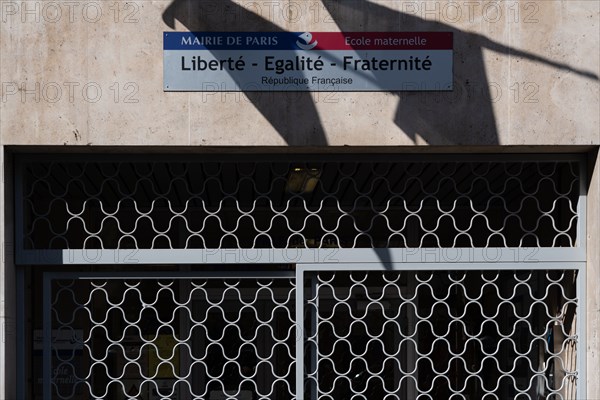 Paris, nursery school closed because of the coronavirus outbreak (Covid-19)