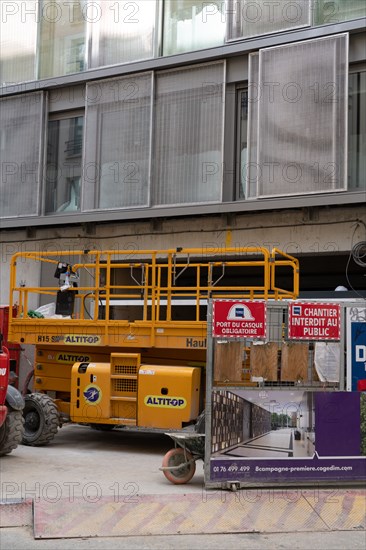 Paris, chantier d’immeuble