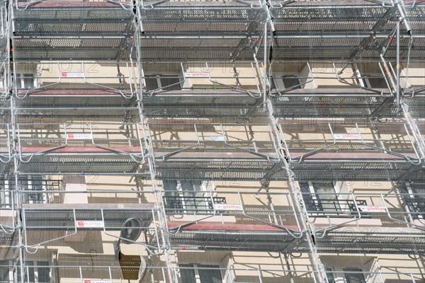 Paris, restoration on a building