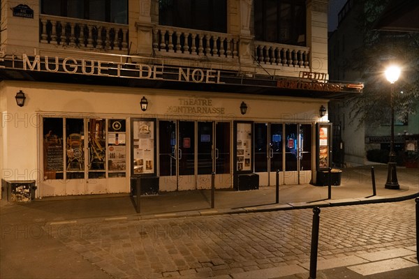 Paris, théâtre du Petit Montparnasse fermé pour cause d’épidémie de coronavirus