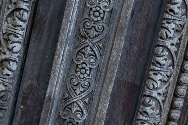 Paris, detail of a carved door