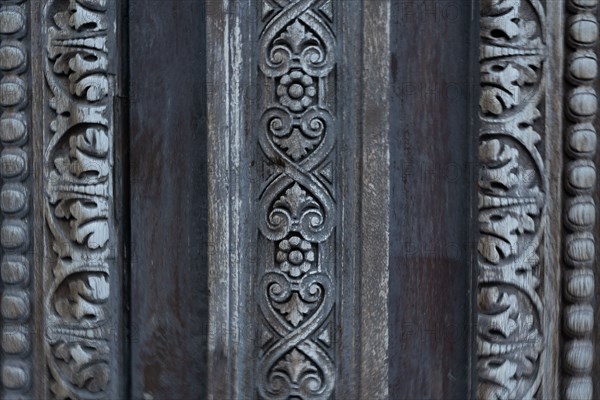 Paris, detail of a carved door