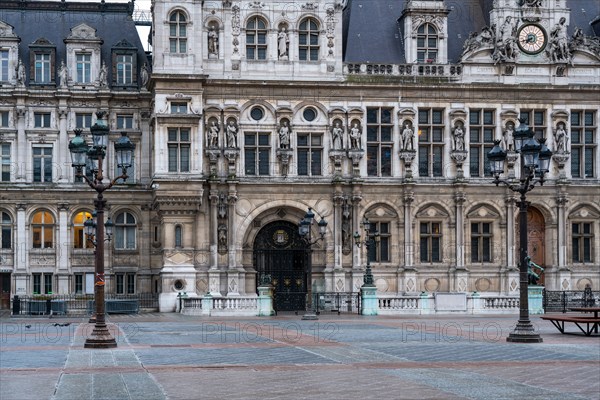 Paris, station de métro Hôtel de Ville