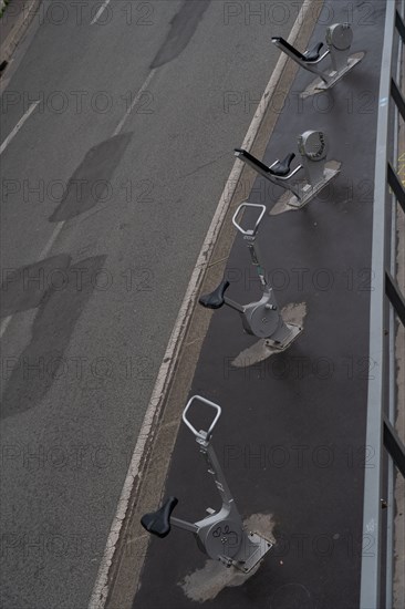 Paris, empty Seine river banks during the coronavirus outbreak, nobody