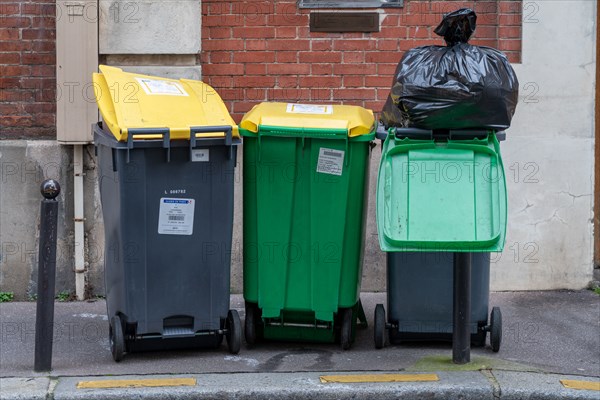 Paris, dustbins