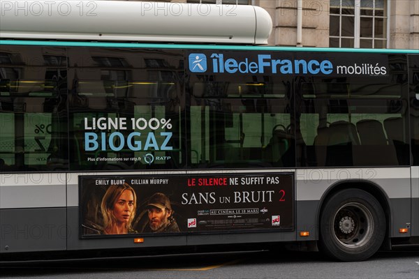 Paris, Biogaz bus