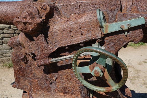 Pointe Saint-Mathieu, North tip of Finistère, remains of a machine gun