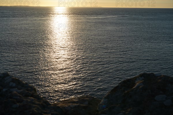 Pointe de Kermorvan, North tip of Finistère, sunset