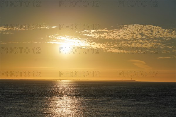 Pointe de Kermorvan, Finistère nord, soleil couchant