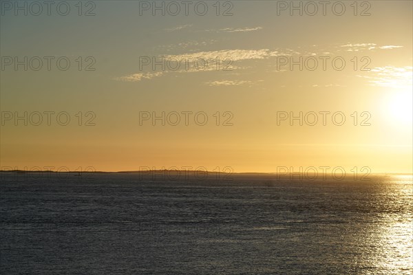 Pointe de Kermorvan, Finistère nord, soleil couchant