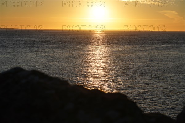 Pointe de Kermorvan, North tip of Finistère, sunset