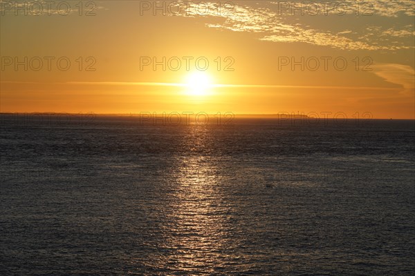 Pointe de Kermorvan, Finistère nord, soleil couchant