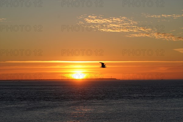 Pointe de Kermorvan, North tip of Finistère, sunset