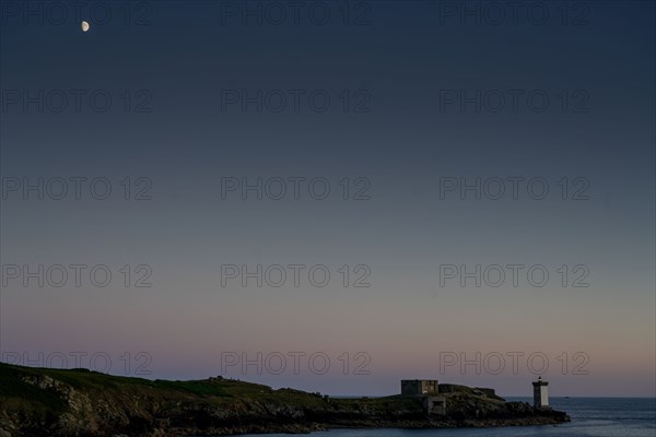 Pointe de Kermorvan, Finistère nord, soleil couchant