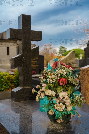 Paris, Montparnasse Cemetery at All Saints' Day