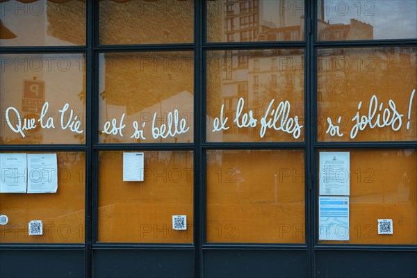 Paris, restaurant fermé pour cause de pandémie Covid-19