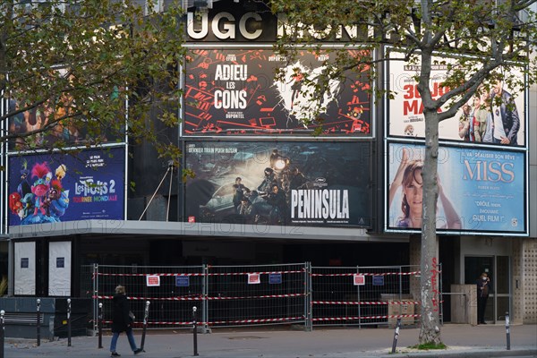 Paris, cinéma UGC Montparnasse fermé pour cause de pandémie Covid-19