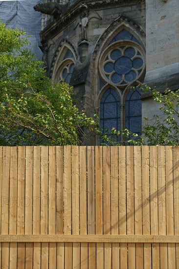 Palissade de chantier à Reims