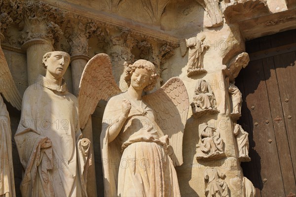 Cathédrale Notre-Dame à Reims, ange au sourire
