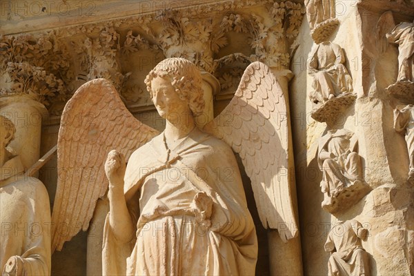 Reims Cathedral (Notre-Dame de Reims), smiling angel