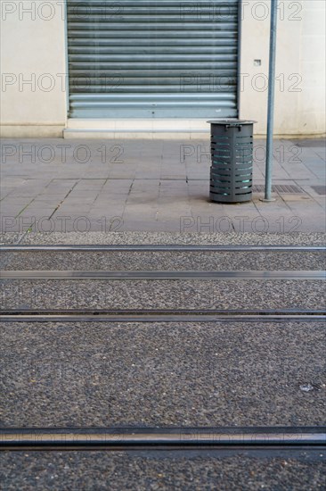 Reims, magasin fermé