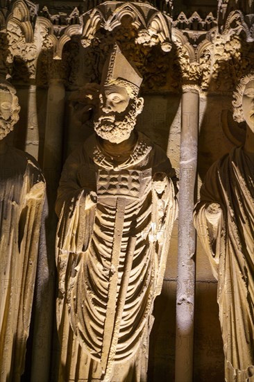 Reims, cathédrale Notre-Dame de nuit