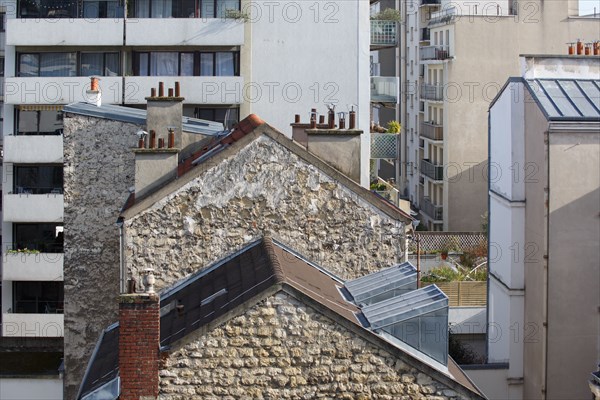 Paris 15th arrondissement, roofs and chimneys