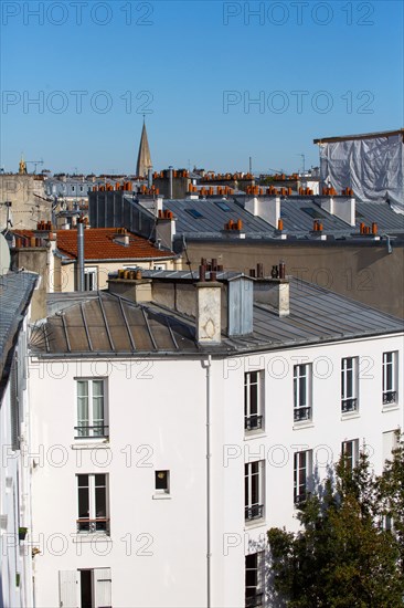 Paris 15e arrondissement, toits et cheminées