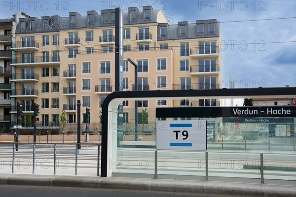 Tramway station in Choisy-le-Roi