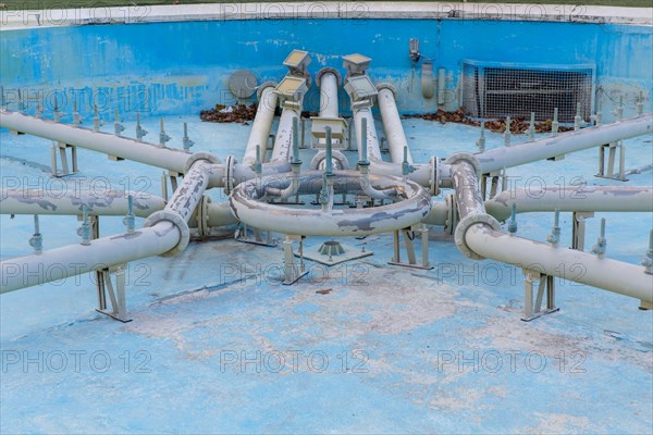 Fountain in Deauville, off-season