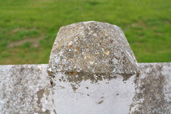 Detail of a cement fence