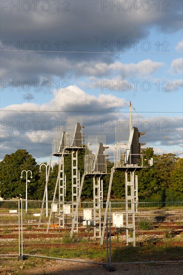 Deauville-Trouville railway station, power lines