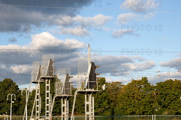 Deauville-Trouville railway station, power lines