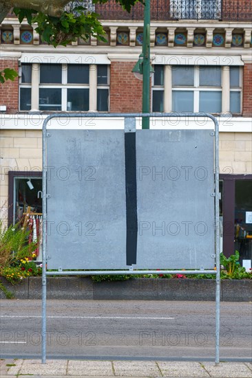 Trouville, empty billboards