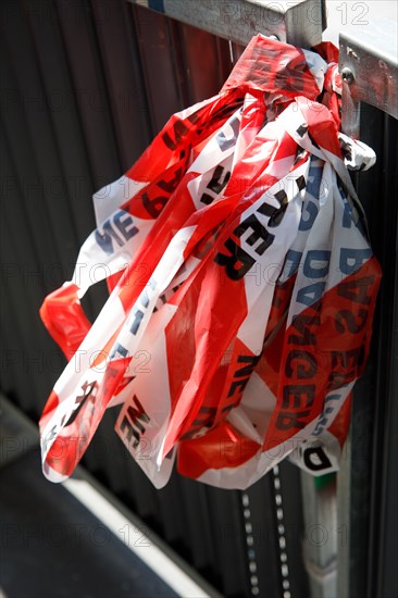 Barricade tape, Paris