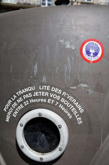 Glass bin, Paris