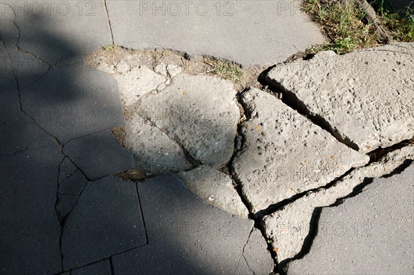 Damaged asphalt, Paris