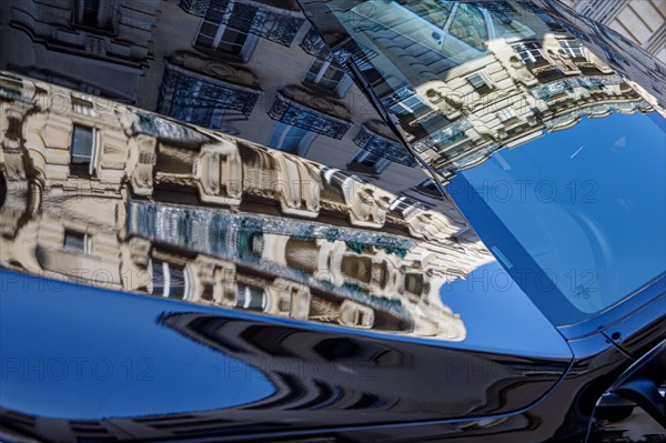 Reflection on a car windscreen