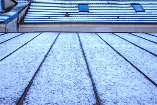 Givre sur une verrière