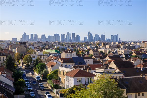 La Défense vue depuis la ville de Colombes