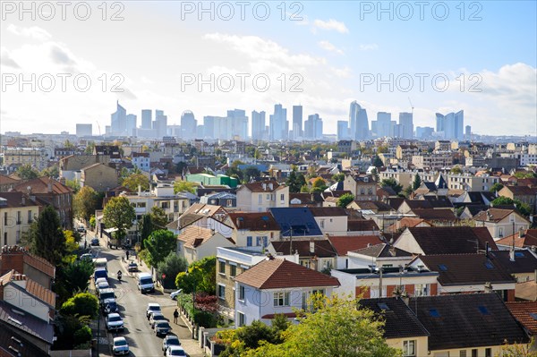 La Défense seen from the town of Colombes